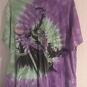 Disney Purple and Green Maleficent Tie-Dye T-Shirt